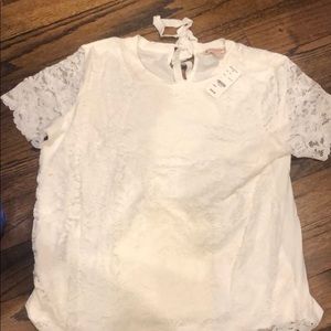 Brooks Brothers Lace T-Shirt